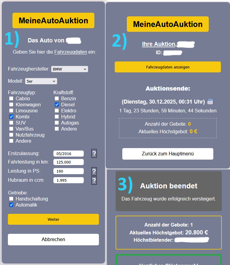 Tutorial MeineAutoAuktion